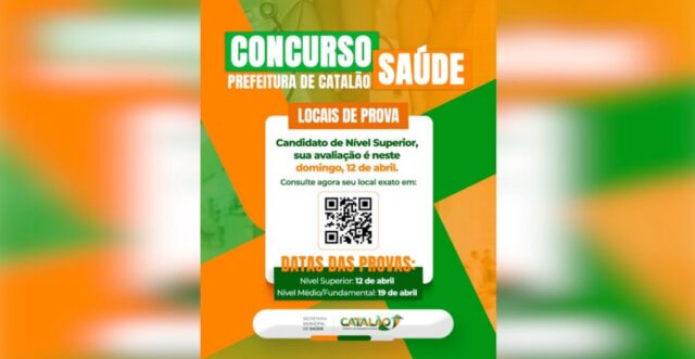 Concurso da Saúde em Catalão: Fundação Aroeira libera consulta aos locais de prova para candidatos de Nível Superior