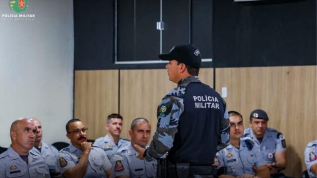 Comitiva da PM de São Paulo conhece modelo de inteligência e controle da Segurança Pública de Goiás