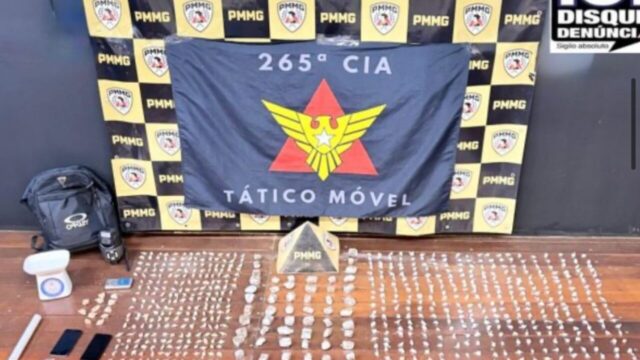 Casal é preso com grande quantidade de drogas no bairro Morada Nova, em Patrocínio
