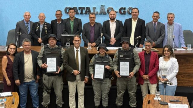 Câmara de Catalão realiza moção de aplausos ao Batalhão Rural da PM