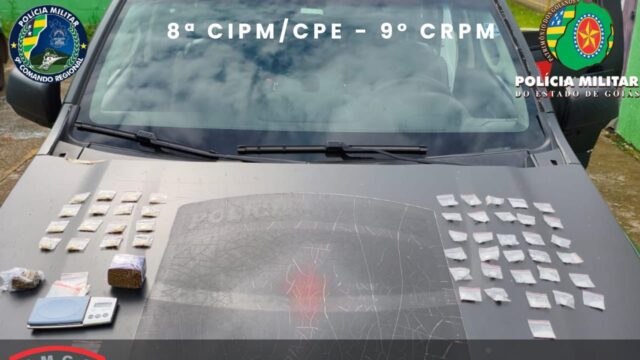 CPE apreende drogas sintéticas e cocaína e conduz dois suspeitos em Três Ranchos