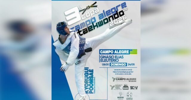 3ª Copa Campo Alegre de Taekwondo será realizada em maio com atletas de várias regiões