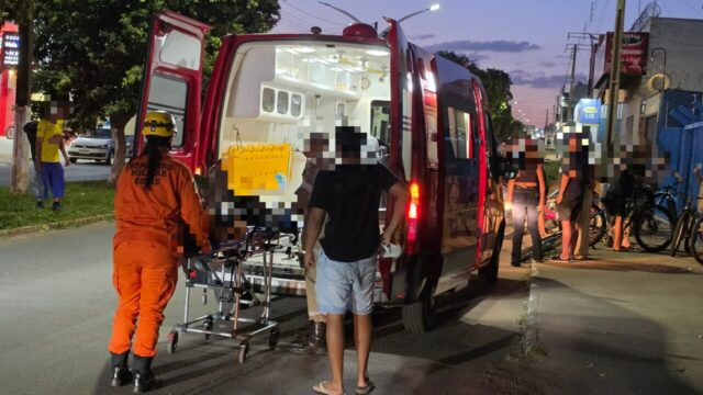 Adolescente fica ferido após cair de bicicleta no bairro Castelo Branco, em Catalão