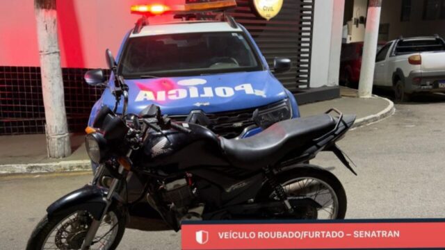 PM recupera motocicleta furtada e prende suspeito no Parque dos Buritis, em Catalão