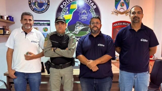 Diretoria do Sindicato Metabase fortalece diálogo institucional em visita ao 9º CRPM, em Catalão