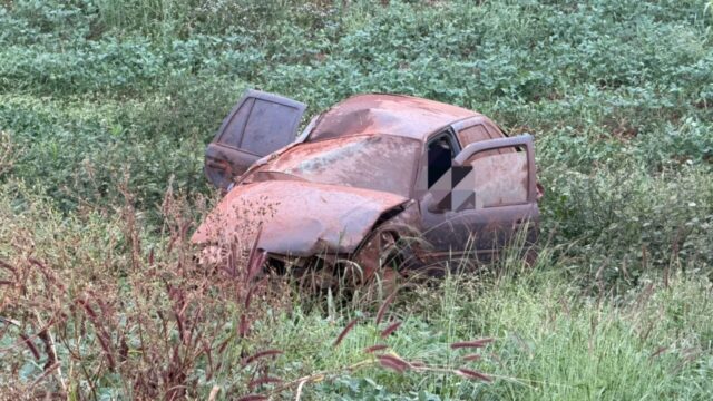 Motorista morre após saída de pista seguida de capotamento na GO-210, entre Catalão e Goiandira
