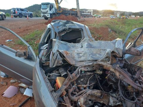 Três pessoas morrem em grave acidente na BR-153, em Rialma