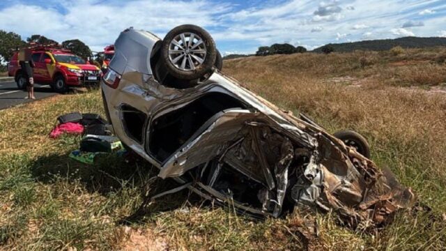 Colisão entre caminhão e carro deixa um morto na GO-139, entre Caldas Novas e Cristianópolis