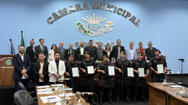 Câmara de Catalão realiza Moção de Aplausos a policiais da CPE do 45º Curso de Patrulhamento Tático