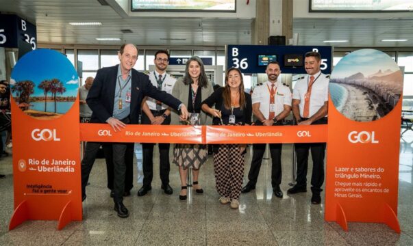 Gol inaugura rota inédita entre Rio e Uberlândia
