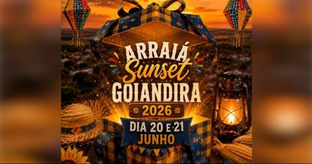 Arraiá Sunset Goiandira 2026 promete dois dias de festa, tradição e pôr do sol encantador no município