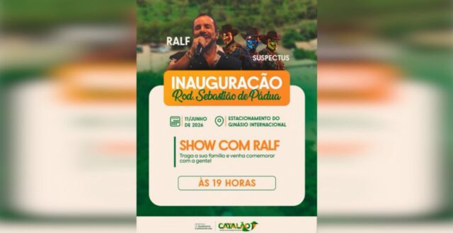Prefeitura de Catalão inaugura obras de pavimentação da Rodovia Sebastião de Pádua