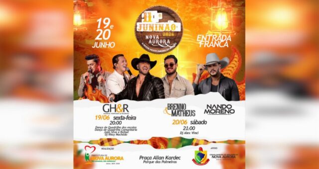 Nova Aurora anuncia programação oficial do 11º Juninão 2026