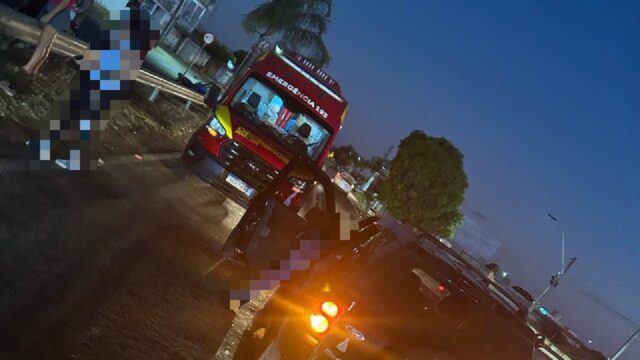 Ciclista fica ferido após colisão com carro na GO-330, em Catalão