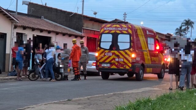 Motociclista com sinais de embriaguez se envolve em acidente com carro no bairro Pontal Norte, em Catalão