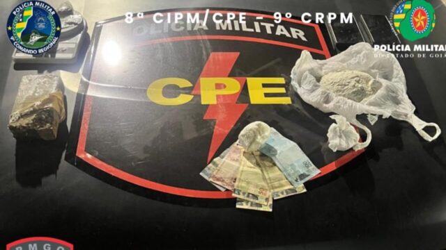 Suspeitos são presos e CPE apreende drogas avaliadas em R$ 30 mil durante operação em Catalão