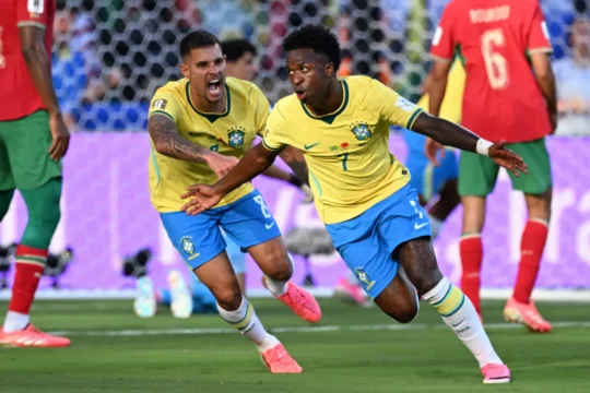 Seleção passa sufoco na estreia, mas Vini Jr salva o Brasil e garante empate com Marrocos em 1 a 1 na sua estreia na Copa do Mundo 2026