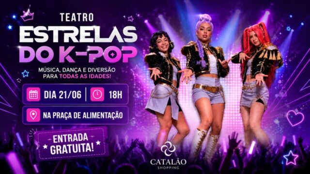 Teatro das Estrelas do K-pop promete encantar o público neste domingo no Catalão Shopping