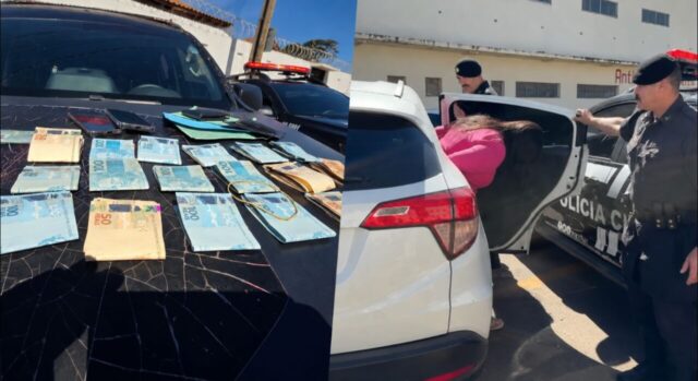 Golpe da falsa filha com câncer faz vítimas em Catalão; mulher é presa com mais de R$ 16 mil em dinheiro.
