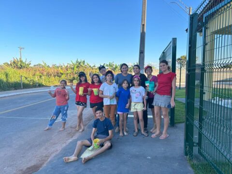 Oficina temática da Copa do Mundo promove criatividade e integração entre crianças do SCFV em Nova Aurora