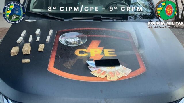 Homem é detido por suspeita de tráfico de drogas durante ação da CPE em Campo Alegre de Goiás