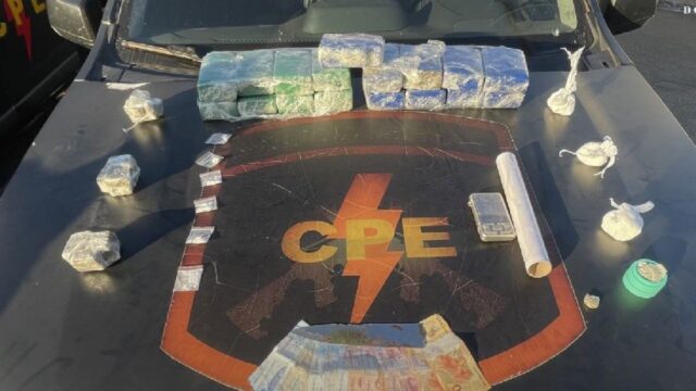 CPE apreende mais de 8 kg de drogas e conduz duas pessoas durante operação em Catalão