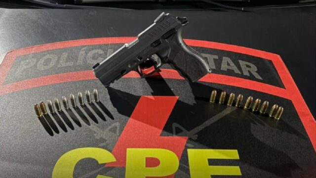 Homem é preso com arma de fogo irregular durante operação integrada da CPE em Abadia de Goiás