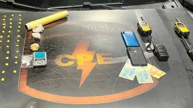 CPE prende dois suspeitos por tráfico e associação para o tráfico após perseguição na BR-050, em Catalão