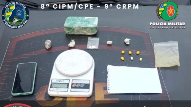 Jovem é preso por tráfico de drogas após ação da CPE no Setor Universitário, em Catalão