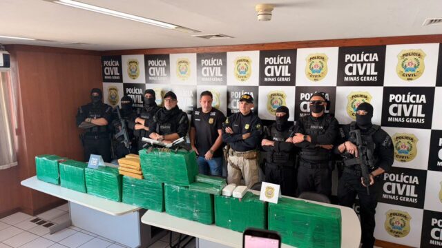 Submetralhadoras e 200 kg de drogas são apreendidos e duas pessoas são presas em Uberlândia na operação 'Cerco Fechado'