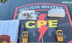 CPE prende dois suspeitos e apreende droga durante ação contra o tráfico em Catalão