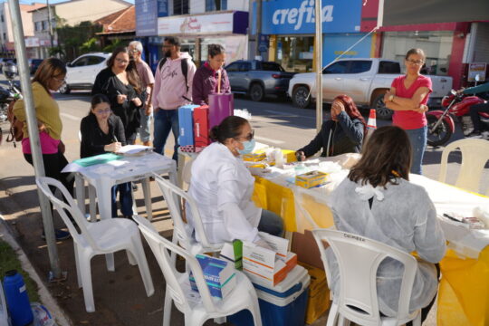 Prefeitura de Catalão realiza ação do Julho Amarelo com testagem gratuita e vacinação contra hepatites virais
