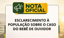 Secretaria de Saúde de Ouvidor divulga nota oficial e esclarece atendimento prestado a criança em Home Care Secretaria de Saúde de Ouvidor divulga nota oficial e esclarece atendimento prestado a criança em Home Care