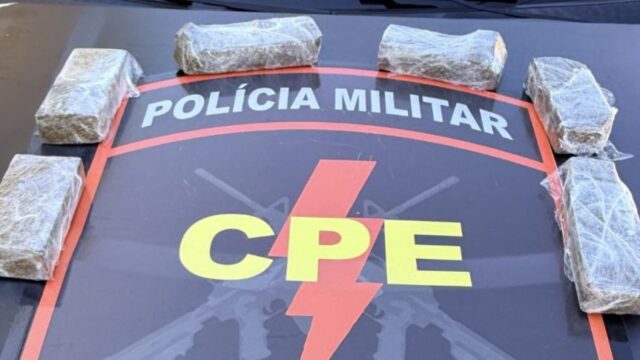 Suspeito tenta fugir da polícia, é perseguido e preso com cerca de 4 kg de maconha em Catalão