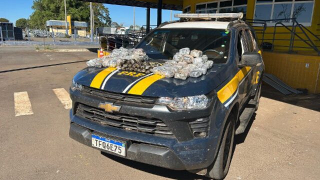 PRF apreende 37 kg de haxixe escondidos em tanque de combustível na BR-153, em Morrinhos