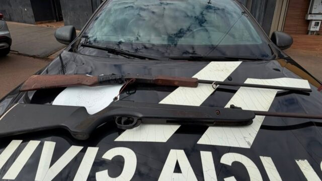 Polícia Civil prende suspeito de estupro de vulnerável e posse ilegal de arma de fogo em Pires do Rio