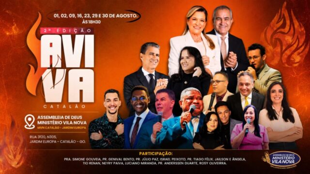 Igreja Assembleia de Deus Ministério Vila Nova realiza 2ª edição da AvivA Catalão durante o mês de agosto