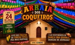 IV Arraiá dos Coqueiros acontece nesta sexta-feira (24) na zona rural de Catalão com terço cantado e comidas típicas IV Arraiá dos Coqueiros acontece nesta sexta-feira (24) na zona rural de Catalão com terço cantado e comidas típicas