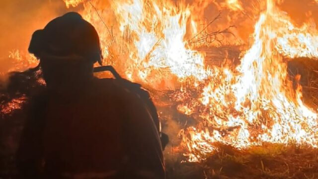 Incêndio em lote vago mobiliza Bombeiros por mais de duas horas em Caldas Novas