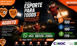 ABECAT abre inscrições para projeto esportivo gratuito com 370 vagas em Ouvidor ABECAT abre inscrições para projeto esportivo gratuito com 370 vagas em Ouvidor