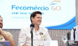 Na Fecomércio, Daniel Vilela defende responsabilidade fiscal e parceria com setor produtivo Na Fecomércio, Daniel Vilela defende responsabilidade fiscal e parceria com setor produtivo