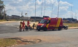 Motociclista fica ferido em acidente na Avenida José Marcelino, no bairro Castelo Branco, em Catalão Motociclista fica ferido em acidente na Avenida José Marcelino, no bairro Castelo Branco, em Catalão