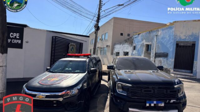 CPE localiza caminhonete com registro de furto/roubo em Catalão