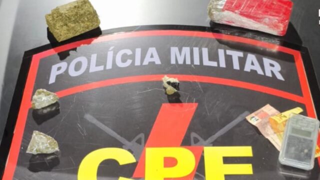 CPE prende jovem suspeito de tráfico de drogas no bairro Vila União, em Catalão