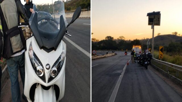 Motociclista perde controle, sai da pista e sofre queda na BR-050, em Cumari