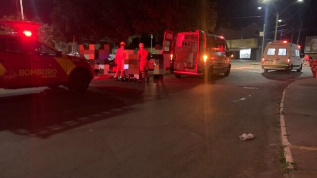 Idoso fica ferido após ser atropelado por carro no Bairro Vila União, em Catalão