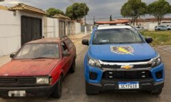 Carro furtado no Bairro Cruzeiro é recuperado pela Força Tática no Margon III, em Catalão Carro furtado no Bairro Cruzeiro é recuperado pela Força Tática no Margon III, em Catalão