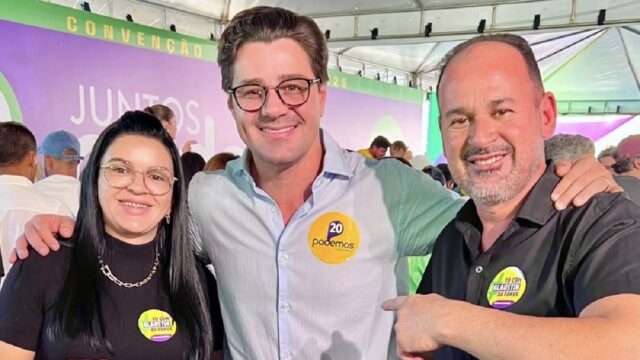 Presidente da Câmara de Ouvidor participa de convenção do Podemos e reforça apoio à reeleição de aliados em Goiás
