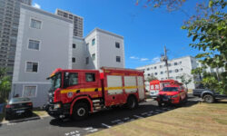 Explosão seguida de incêndio em apartamento deixa mulher ferida em Uberlândia