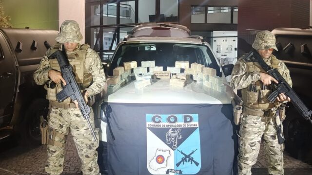 COD apreende quase R$ 1,2 milhão em dinheiro vivo no município de Pires do Rio